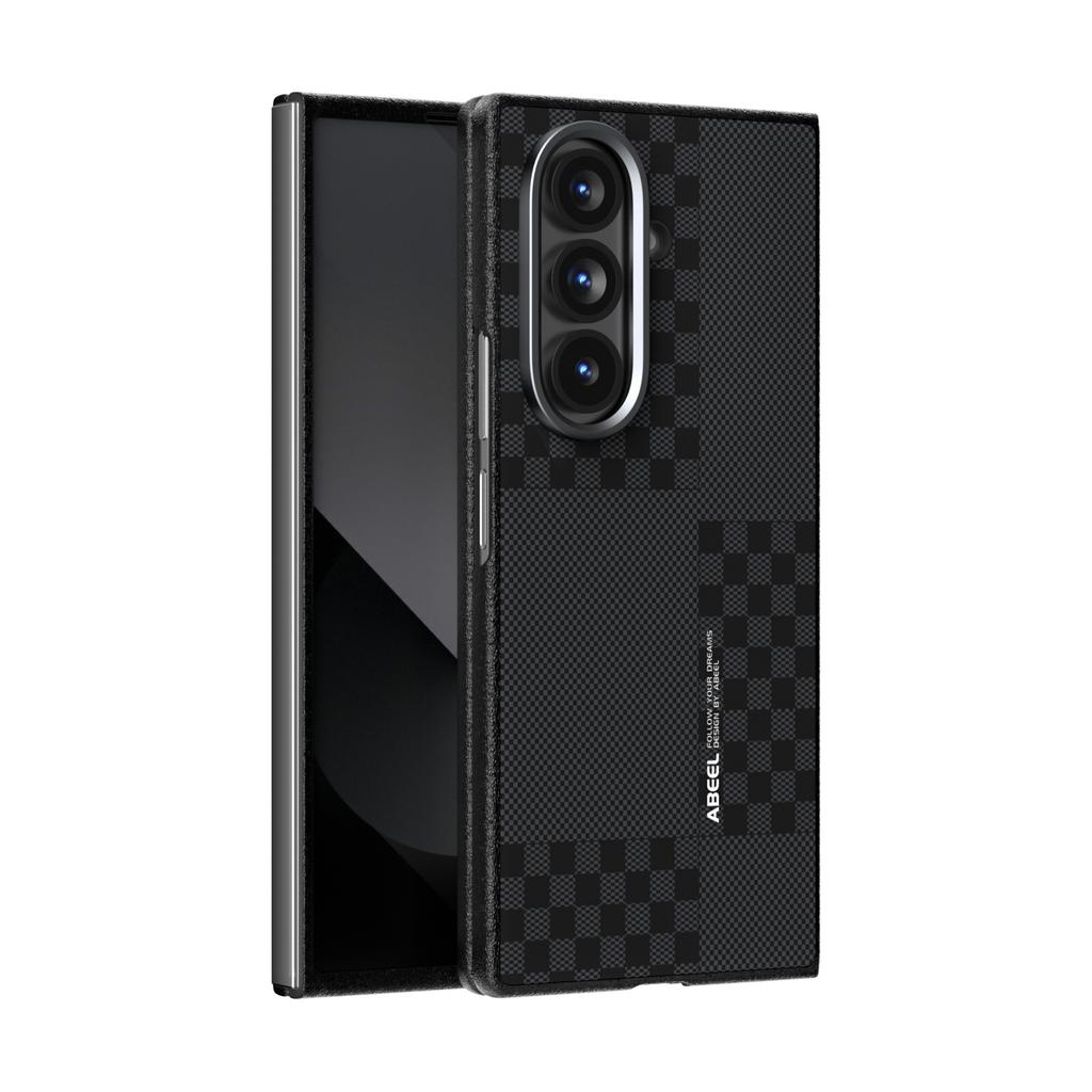For Samsung Galaxy Z Fold 7 Case Hard Business Carbon Fiber Metal Lens Magnetic Protective Phone Cover For Galaxy Z Fold7 Shell