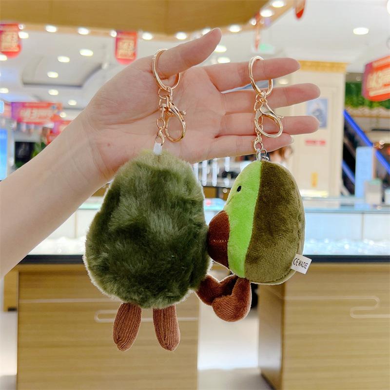 Мультяшный брелок-подвеска в виде авокадо, плюшевая игрушка, кукла, сумка, подарок