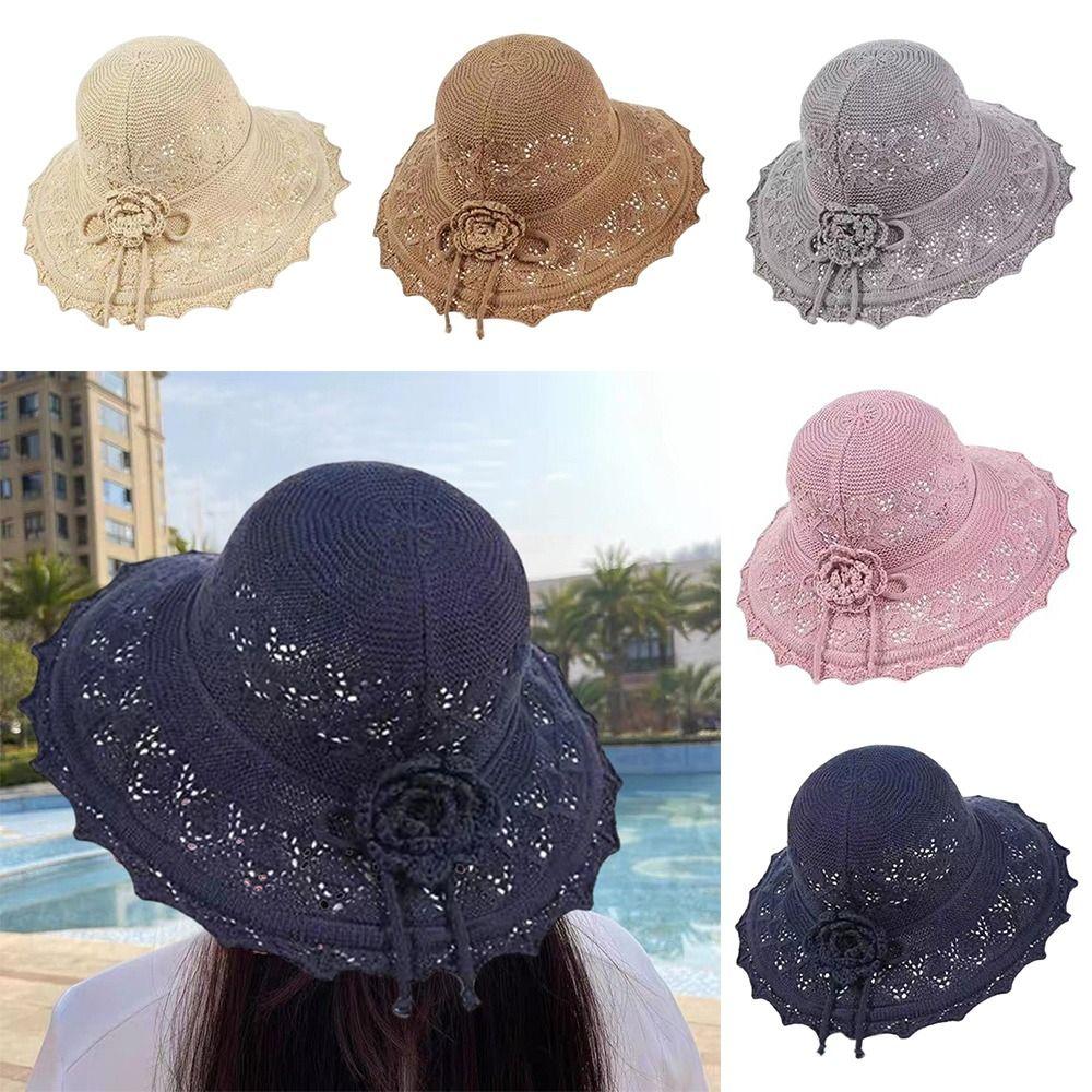 Adjustable Cap Buckets Hat Women Lady Girl Hat Sun Hat Straw Hat Fisherman Hat Spring Summer