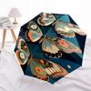 1pc Butterflies, Floral Automatic Open/Close Umbrella, Portable Folding Umbrella for Travel, Themed Events026