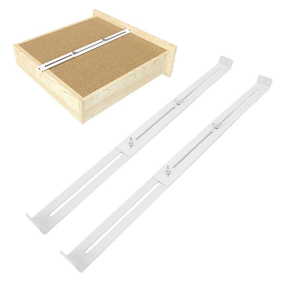4pcs Silver Drawer Support Bracket Carbon Steel Drawer Reinforcement Bracket Office