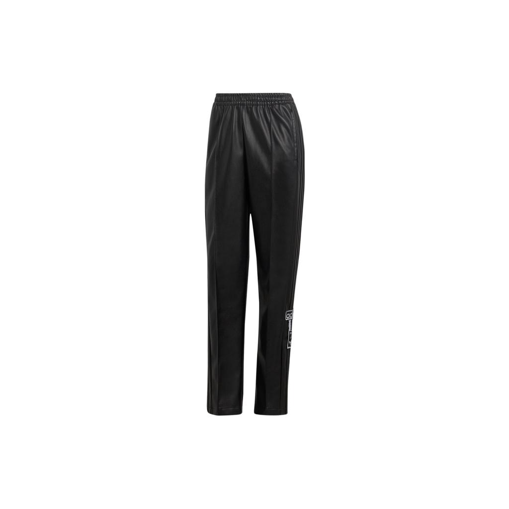 (WMNS) adidas Centre Stage Faux Leather Adibreak Pants 'Black' Women's II6099