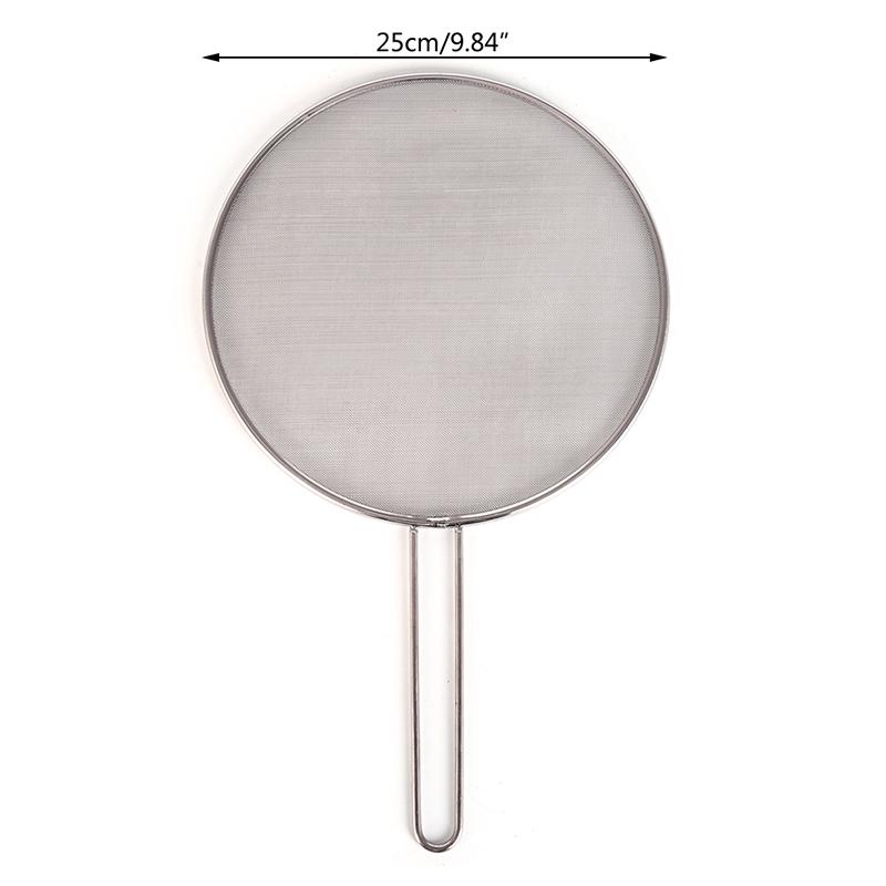 1X крышка из нержавеющей стали, маслозащитная сковорода, экран, защита от разливов