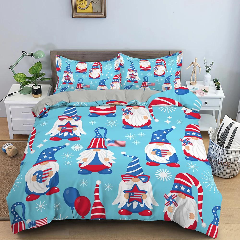 Comforter Christmas Bedding Set 3D Print Santa Claus King Queen Single Double Size Kids Polyester Bedding Set No Bed Sheet