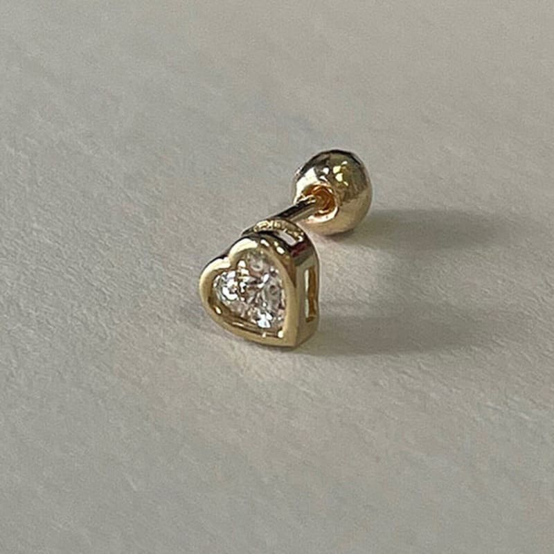 MARQUEMENT 10K 14K Lombardi Heart Piercing