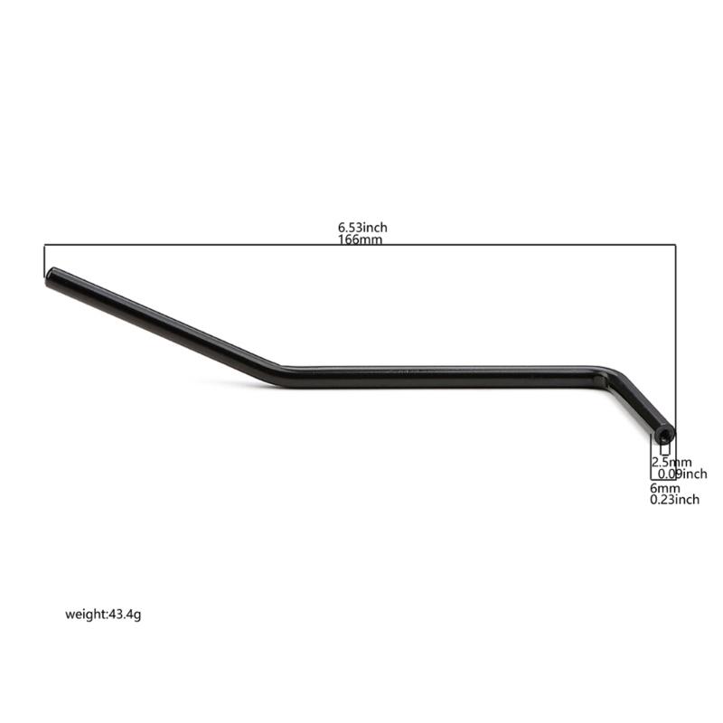 Electric Guitar Tremolo Arm Whammy Rod 6mm Thread Push-in Style Tremolo Arm for Single Tremolo Bridge System