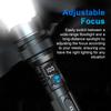 Outdoor Waterproof Handheld Flashlight Super Bright Flash Light Adjustable Focus Floodlight