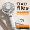 Handheld Mini Fan With Phone Holder LCD Display Desk Fan Portable Charging Fan