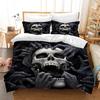 Хэллоуинское постельное белье в стиле инс, триллер, принт черепа, готический дизайн пододеяльника из трех частей