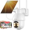 ANRAN Outdoor Security Camera with 5MP Fully Solar No Power Supply 5dBi WiFi Alexa Nighttime Color Shooting PIR Human Audio and Optical Family Video