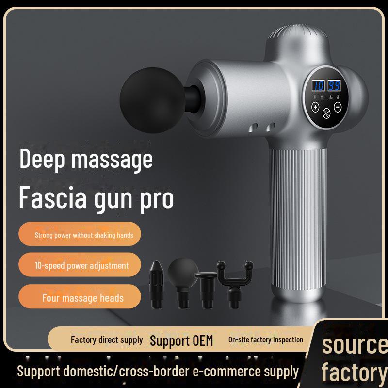 Электрический массажер для глубокой мышечной релаксации с пересечением границ: Портативный пистолет для массажа шеи и тела