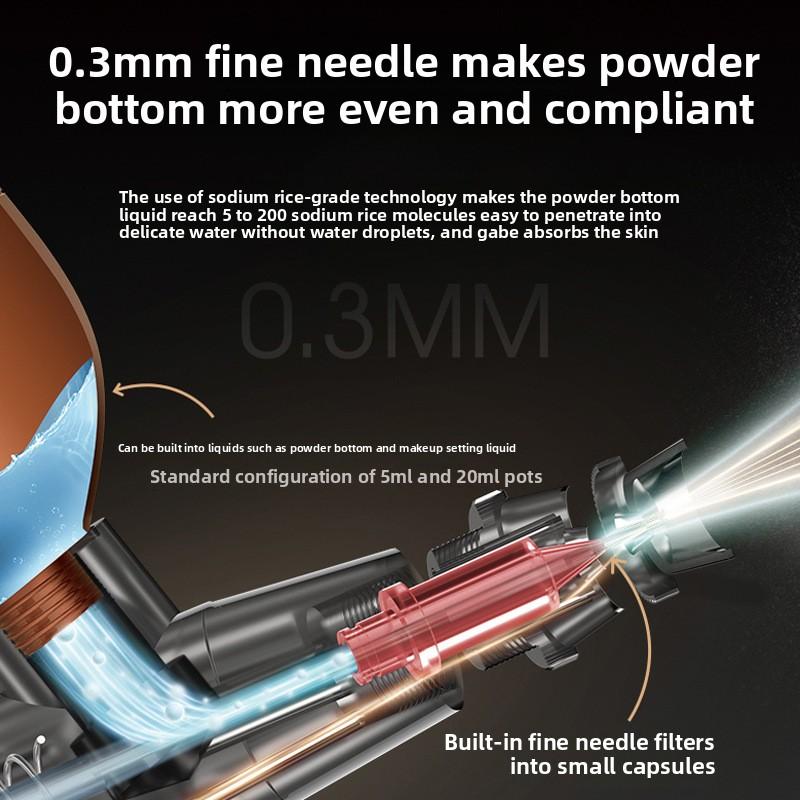 Инструмент для инъекций кислорода Water Light, бытовой прибор для увлажнения лица гидрозолем, косметический пистолет-распылитель для инъекций воды, распылительный инструмент