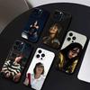 Чехол для телефона W-Singer Билли Айлиш для iPhone 17 16 15 14 13 12 Max Plus Силиконовый Черный Чехол