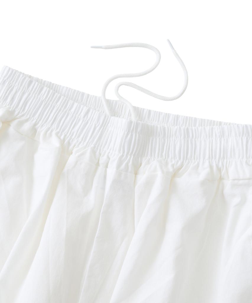 ANALOG MOOD Linen-Like Wide Pants (White)