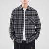 Z974 Retro Japanese Men's Loose Plaid Shirt - Spring/Summer Casual Work Jacket