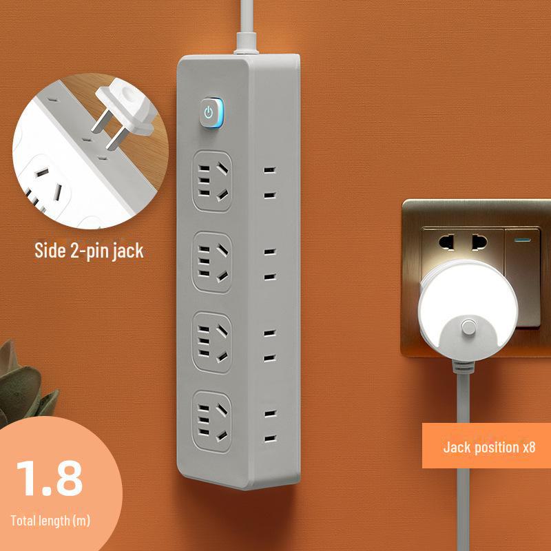 Multi-Function Triangular Power Strip with USB Ports