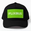Flixbus Бейсболка Кепка Спортивная Кепка Мужская Летняя Рыба Повседневная Кепка Однотонная Хип-Хоп Мальчики Женщины Черная С Принтом
