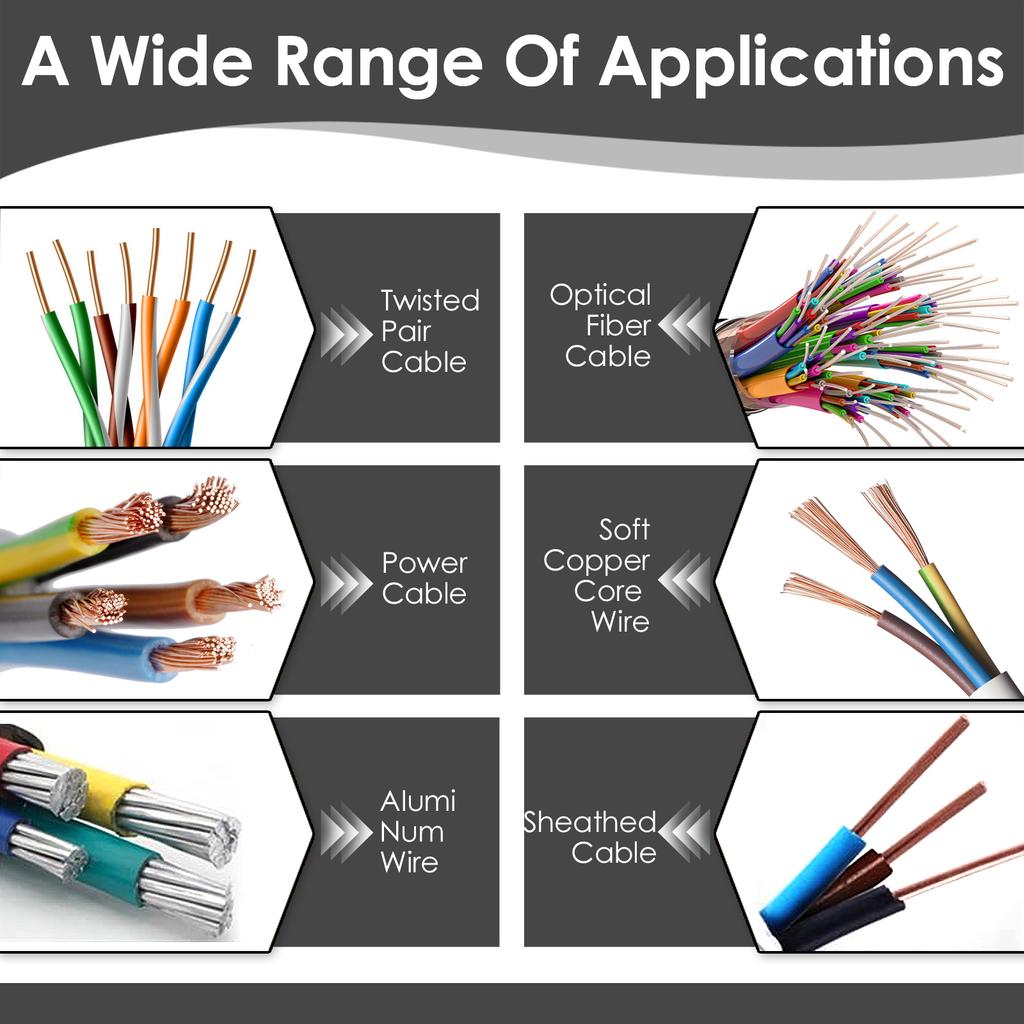 Manual/Drill Powered Wire Stripper Machine with Hand Crank Portable Wire Stripping Machine for 0.03-1inch Scrap Copper Recycling