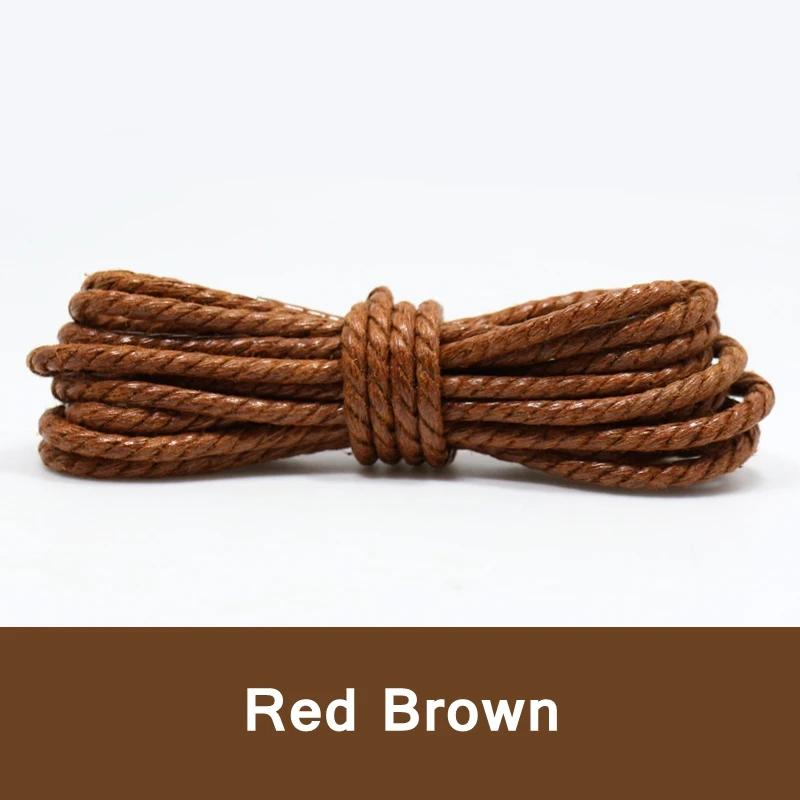 1 пара повседневных кожаных шнурков, вощеные круглые шнурки для обуви, шнурки для ботинок, спортивная обувь, веревка 60/90/120/150 см, аксессуары