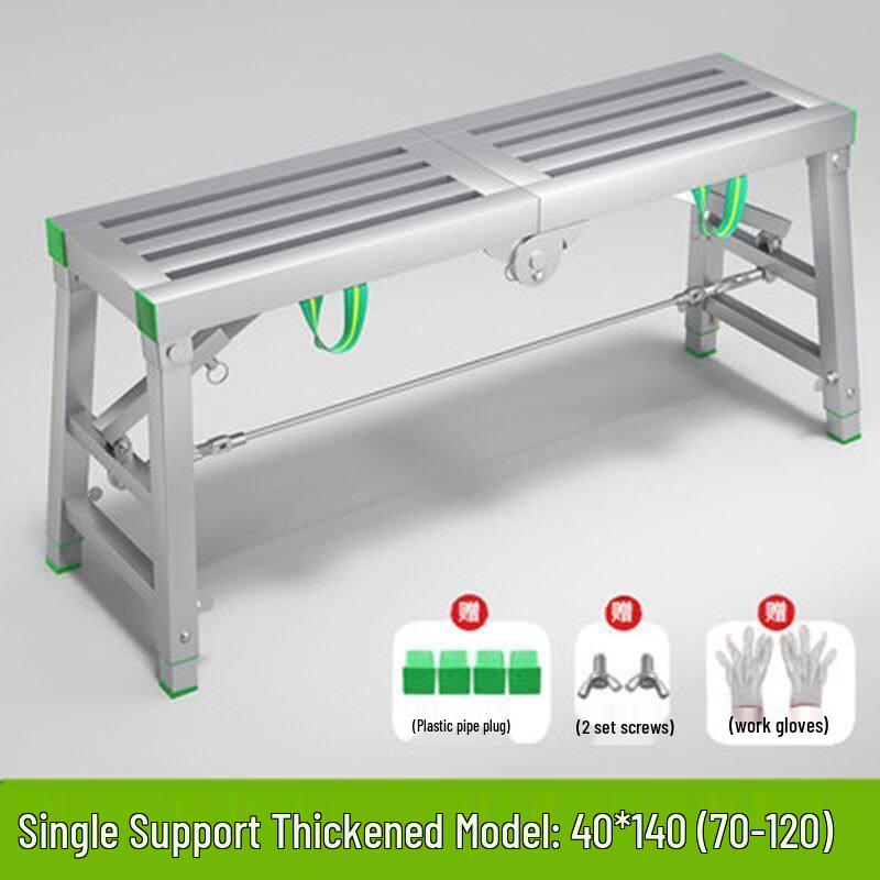 Thickened Galvanized Steel Folding Sawhorse & Ladder