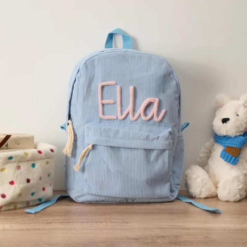 Handmade Name Childrens School Bag