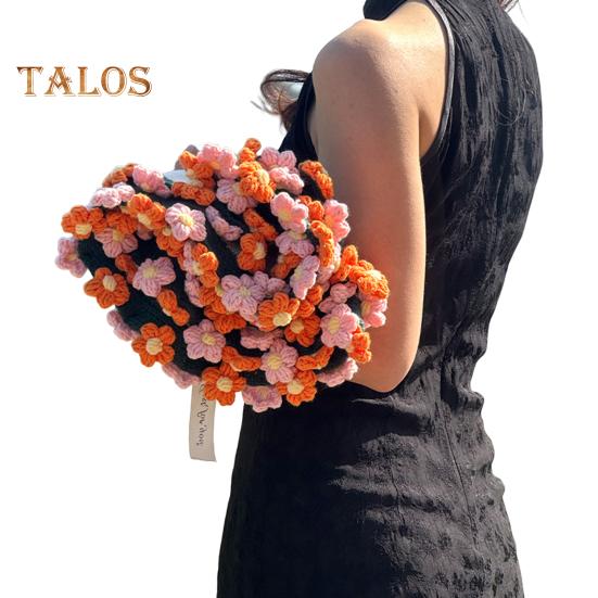 Вязаный крючком букет ромашек Вязаный крючком букет Одеяло ручной работы Цветы Плед для домашнего дивана Кровати Дивана Декор