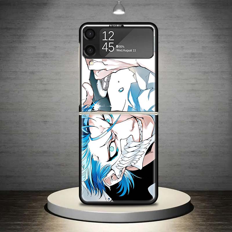 Чехол для телефона Grimmjow 6 Bleach для Samsung Galaxy Z Flip 7 6 5 4 3 5G Ударопрочный чехол Z Flip7 Flip6 ZFlip5 Flip3 Flip4 Роскошный She