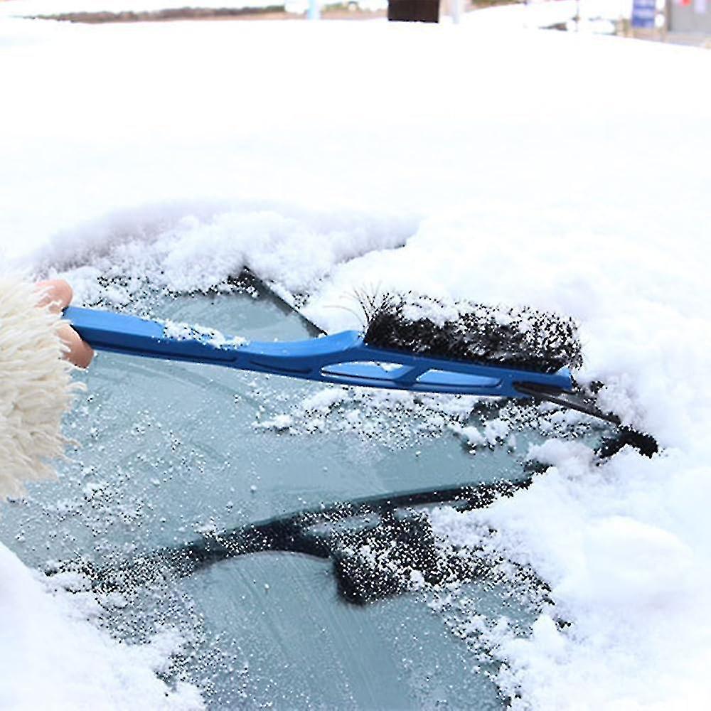 2 Pcs Car Snow Removal Brush,pvc Brush Wire Auto Ice Snow Brush With Foam Handle For Remove House Car Snow Frost
