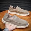 Support Men's Retro Canvas Shoes with One Foot, New Lazy Driving Shoes, Old Beijing Cloth Shoes