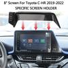 8-дюймовый Для Toyota C-HR Автомобильный Держатель для Телефона На Экран Фиксированный Навигационный Кронштейн Основание Беспроводная Зарядка Аксессуары