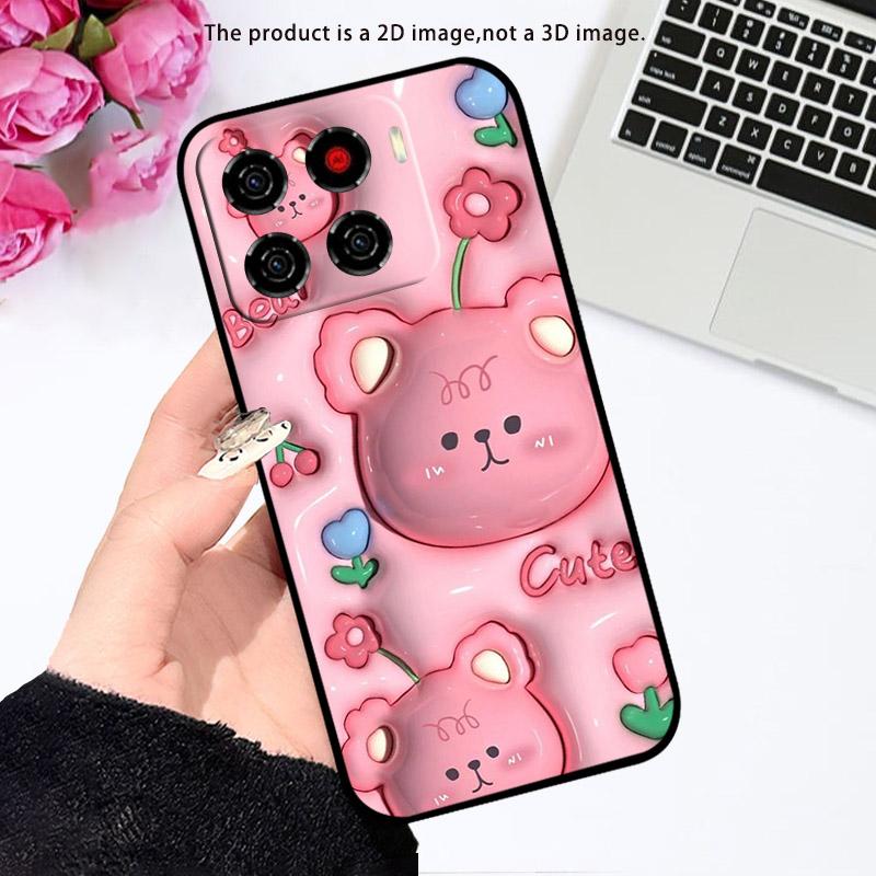 Чехол для телефона ZTE Blade A56 Милый мультяшный узор Мягкий силиконовый задний чехол из ТПУ для ZTE BladeA56 A 56 4G Z2473 ZTEA56 Fundas Capa