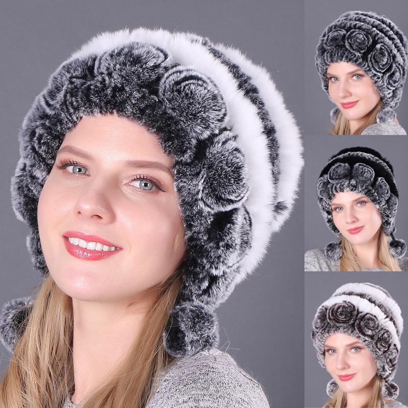 1 шт. модная шапка из меха кролика рекс, меховые шапочки, наушники, шапка, теплые шапки, осенне-зимние женские удобные шапки