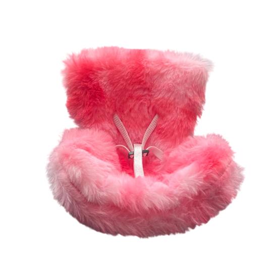 Doll Car Seat with Clip Car Air Vent Safety Belt Design Soft Cushioned Doll Car Decor Auto Accessory