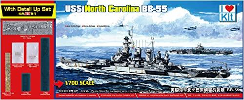 I Love Kit 1/700 ВМС США Линкор USS North Carolina BB-55 Набор высшего класса Пластиковая модель ILK65704