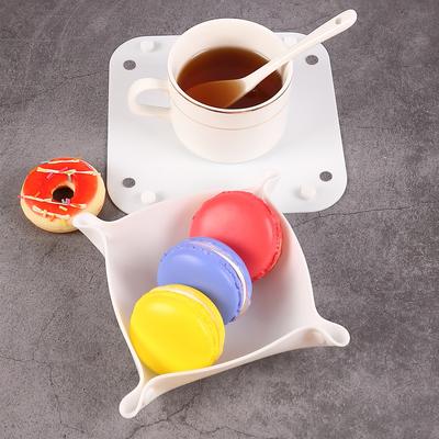 1шт многоцелевой силиконовый подстаканник противоожоговый коврик противоскользящий горшок поднос для хранения закусок фруктов настольный органайзер коврик домашний декор