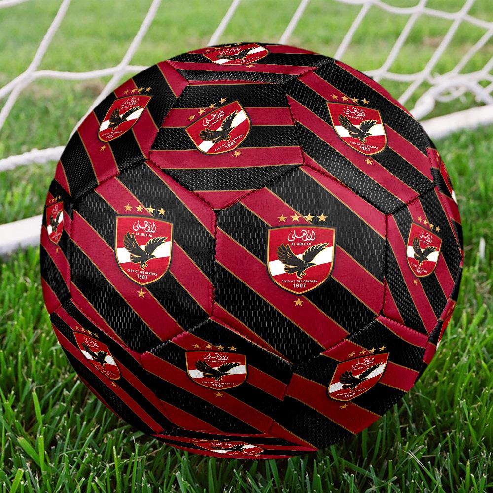 Al-ahly Fc Size 5 Soccer Balls, High-Quality, Anti-Slip, Protective Football, a Unique Gift Suitable for Birthdays, Christmas