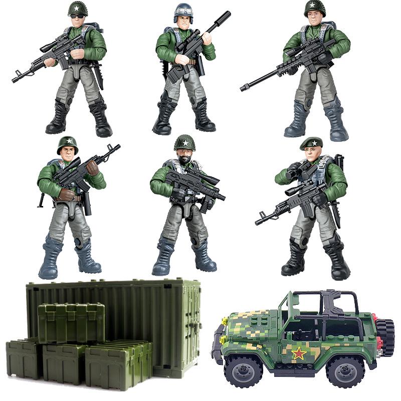 Подвижные военные минифигурки для мальчиков