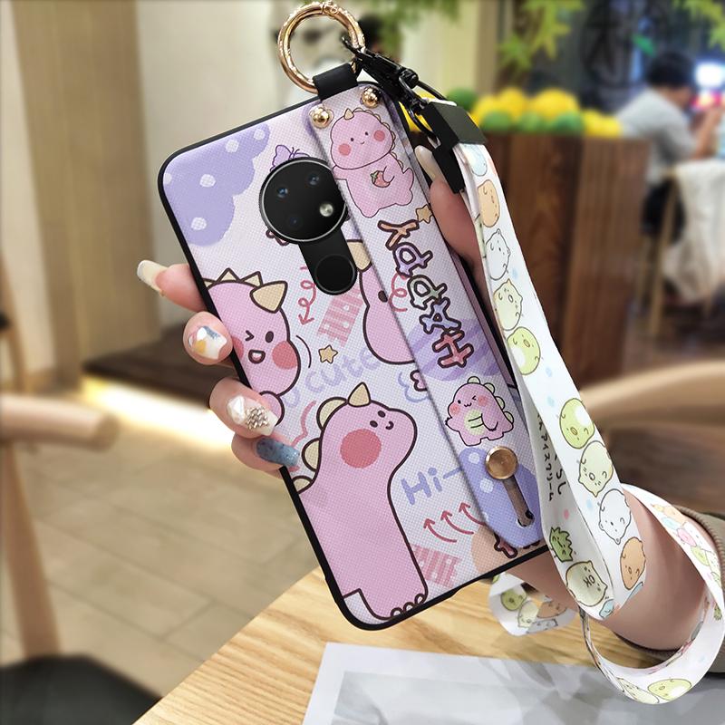 Lanyard Back Cover Phone Case For Nokia 6.2/7.2 Waterproof Anti-dust Silicone Fashion Design Soft Case Dirt-resistant