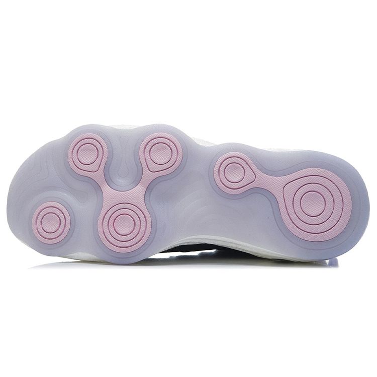 Li-Ning Unbounded 3 Легкие повседневные туфли с низким верхом Женские кроссовки Черные AFPR030-2