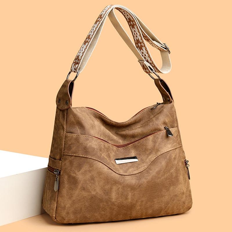 Новая женская сумка большой вместимости сумка-мессенджер повседневная сумка для мамы универсальная сумка через плечо сумка через плечо из мягкой кожи