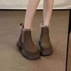 Fur Integrated Snow Boots Women's 2025 New Winter Thick-soled Small Martin Boots Fleece Warm Short Boots