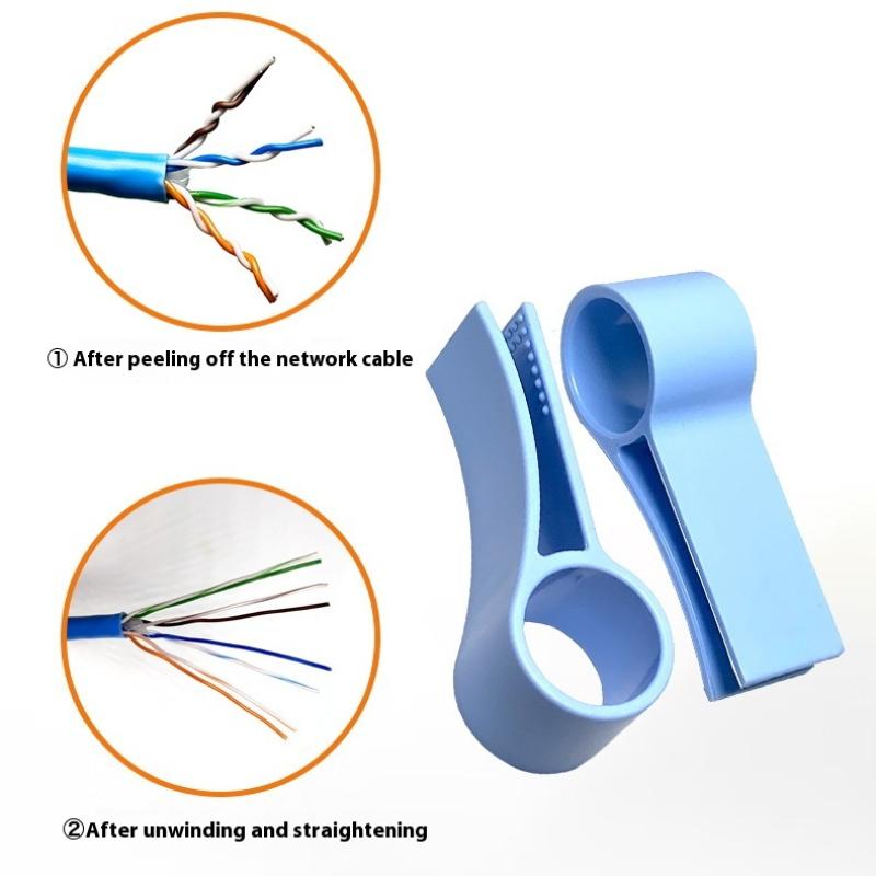 Инструмент для выпрямления кабеля Ethernet для быстрого и легкого распутывания Кабель Cat5E/Cat6/Cat7 Аксессуары для организации кабелей