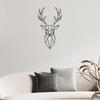 Deer Head Animal Metal Wall Decorations Iron Wall Sculpture Home Hanging Decorations for Living Room Office