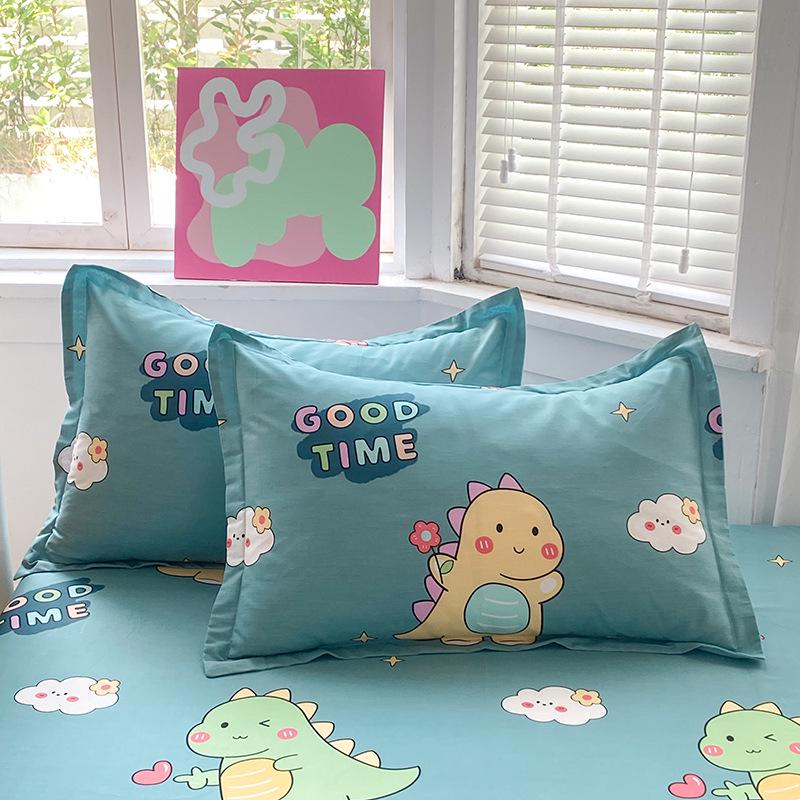 Хлопковые наволочки: Чистый хлопок, простой стиль для дома, общежитий, одноместных и двухместных комнат (Одиночный/Пара)