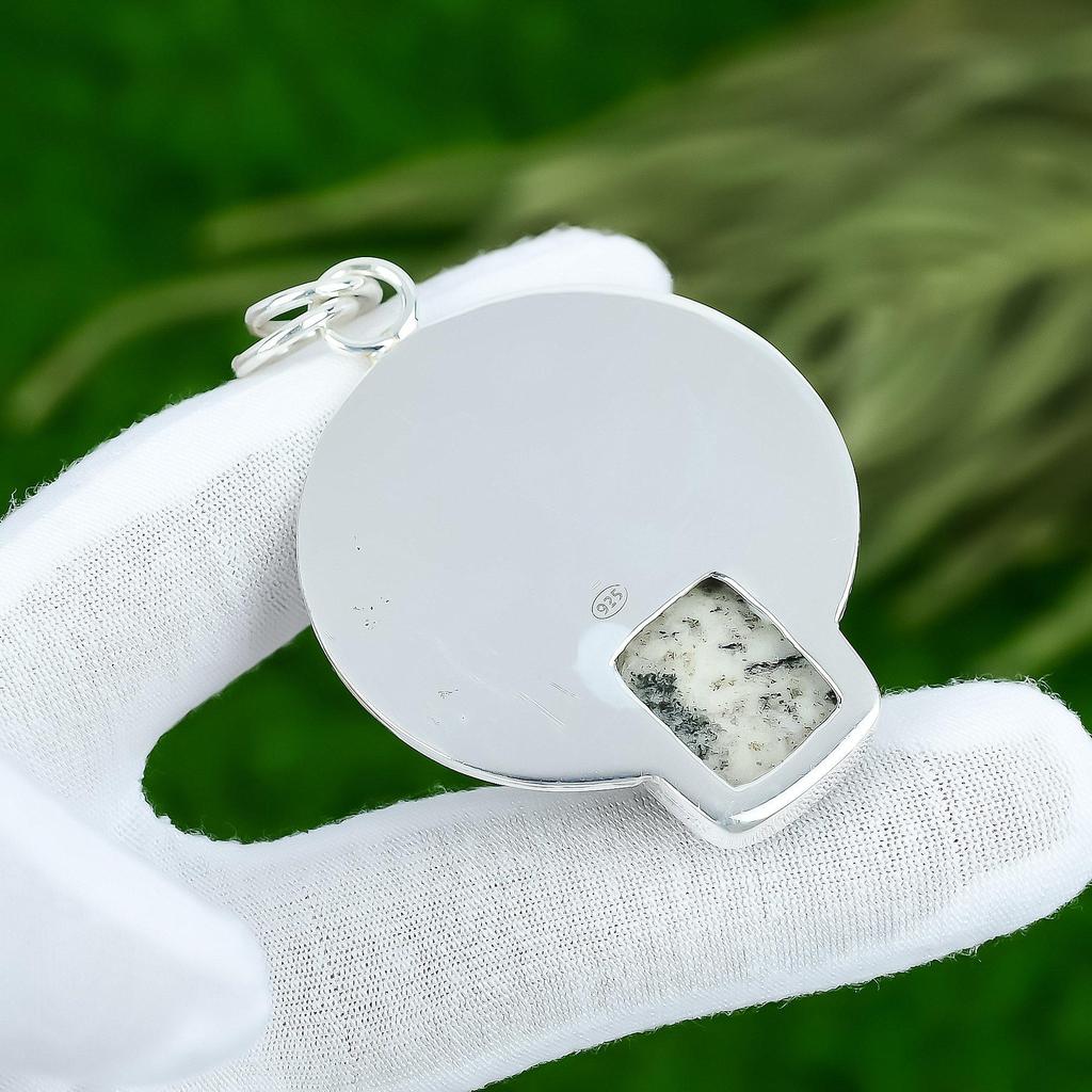 Sisters Day Deal Sterling Silver K2 Jasper Gemstone Engagement Pendant Jewelry