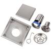 304 Stainless Steel 110 X 110mm Bathroom Shower Tile Insert Square Shower Floor Drain Strainer