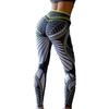 Женские леггинсы для йоги с принтом, с высокой талией, тайтсы для бега, пуш-ап, спортивная одежда
