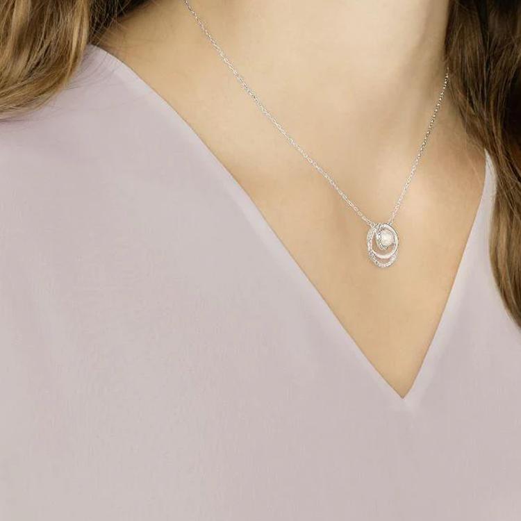 Swarovski Spiral Design Crystal Necklace Women necklace White 5225437