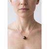 Collier - PEARLS &amp; COLORS - Perle de culture d'eau douce ronde - Perle chocolat - Argent 925 - Qualité AAA+