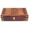 25.4 Cm Wooden Jewellery Box for Women Jewel Organizer Hand Carved with Intricate Carvings Gift Items